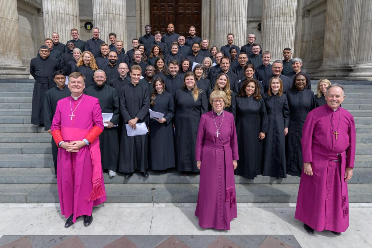 Deacons on the steps of St Paul's
