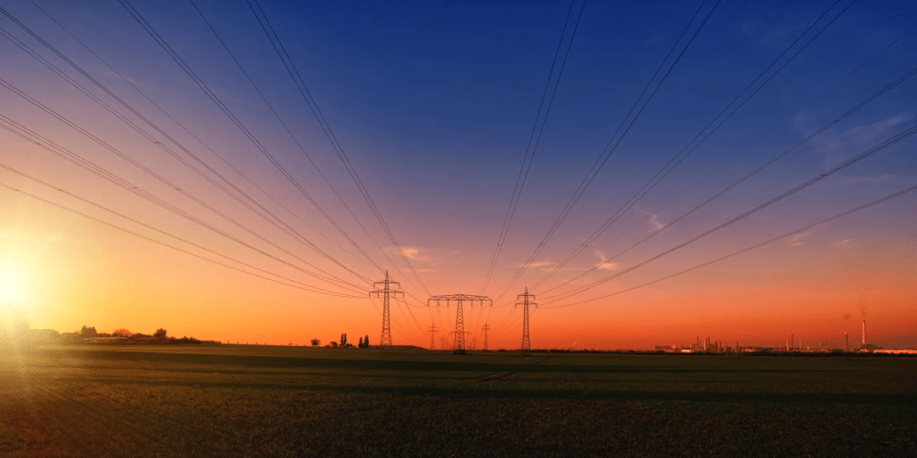 Electricity pylons