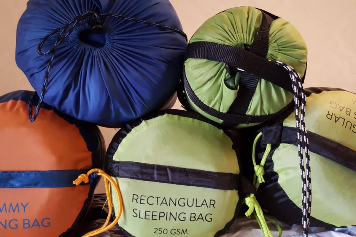 Sleeping bags on a youth residential