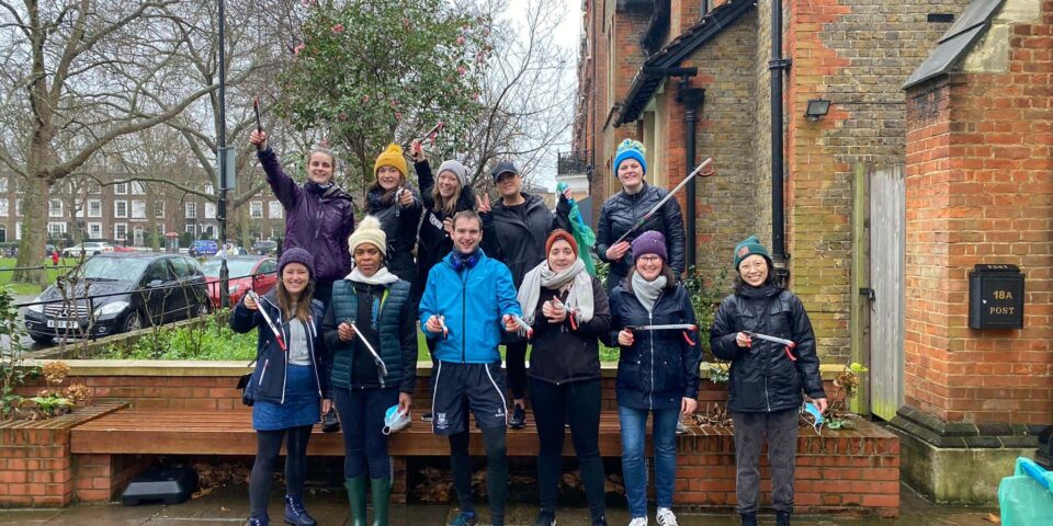 Volunteers with the Childs Hill food bank, run from All Saints' Childs Hill
