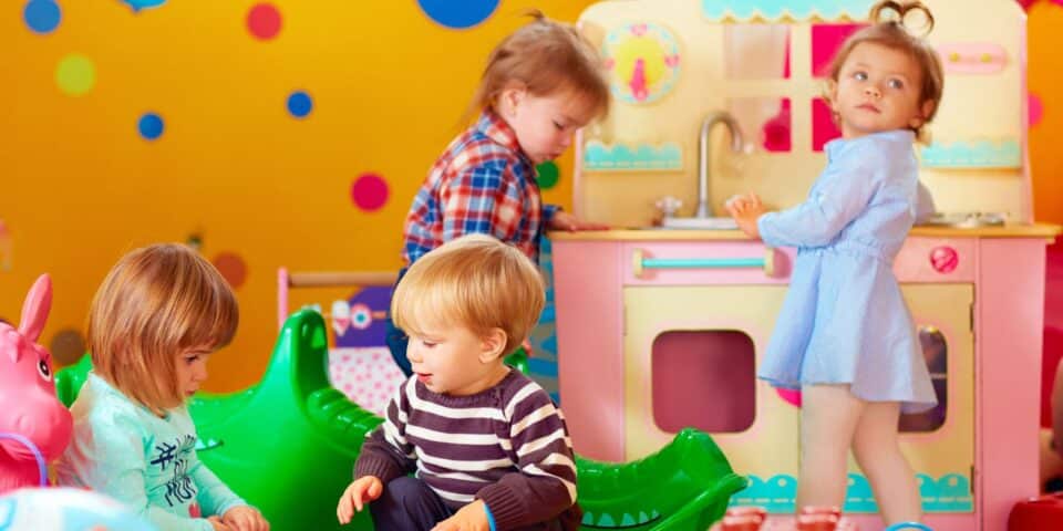 Children playing in a nursery