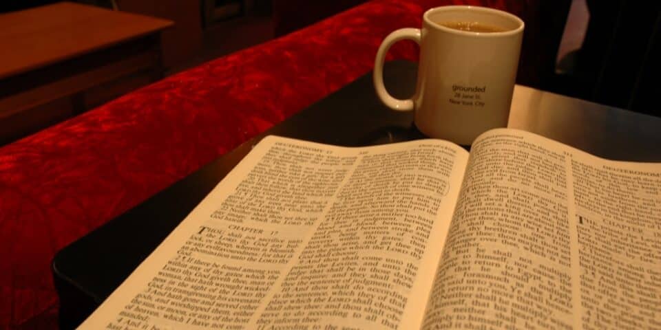 Coffee and bible