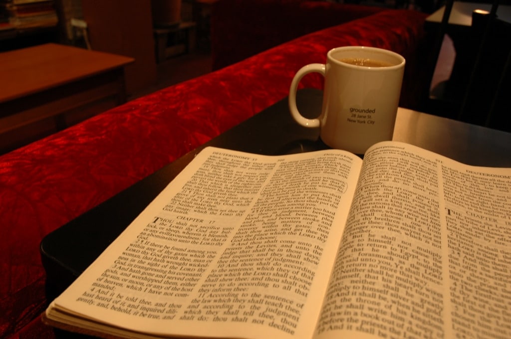 Coffee and bible