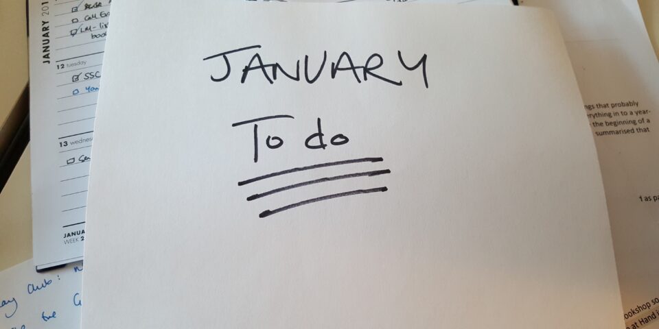 January 'To Do' list