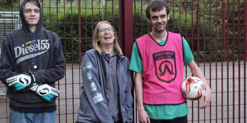 Polly at the Pen at the Strawberry Vale Estate in East Finchley