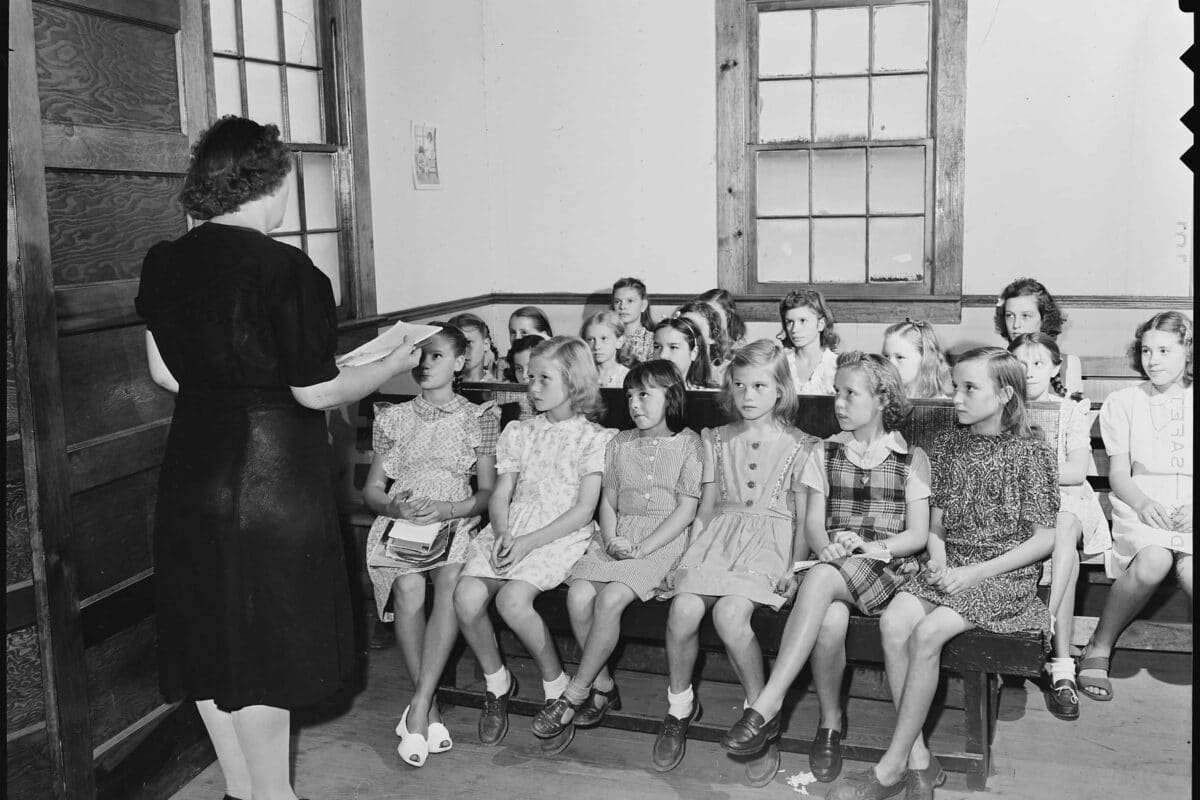 Old fashioned Baptist Church Sunday School