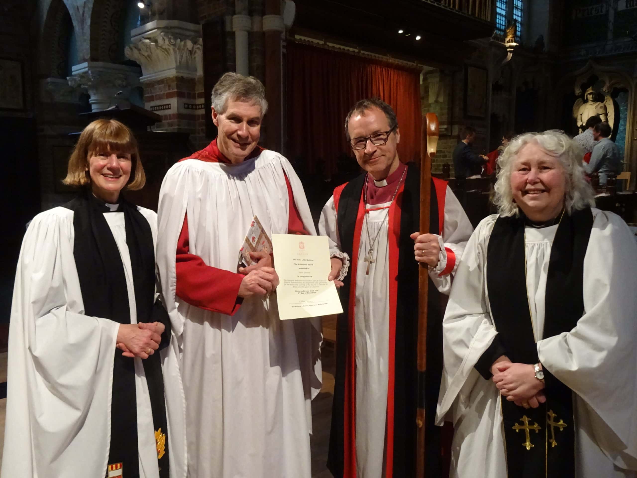 Fulham church pays tribute to organist’s 50 years of service Diocese