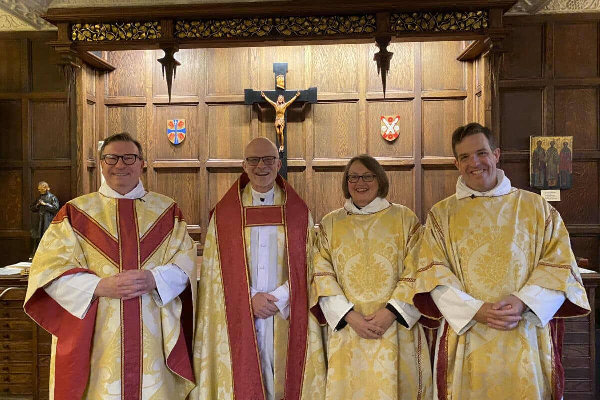 Group of clergy with the Revd Graham Buckle