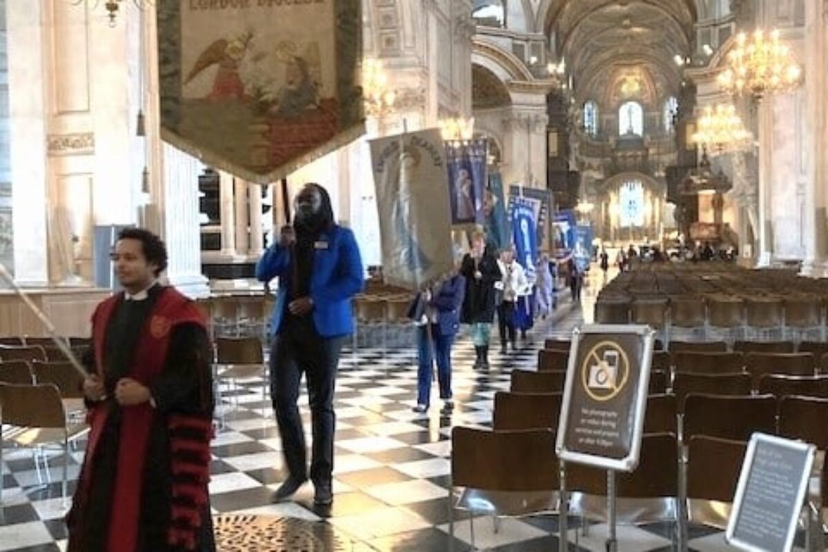 Procession at the Mother's Union service