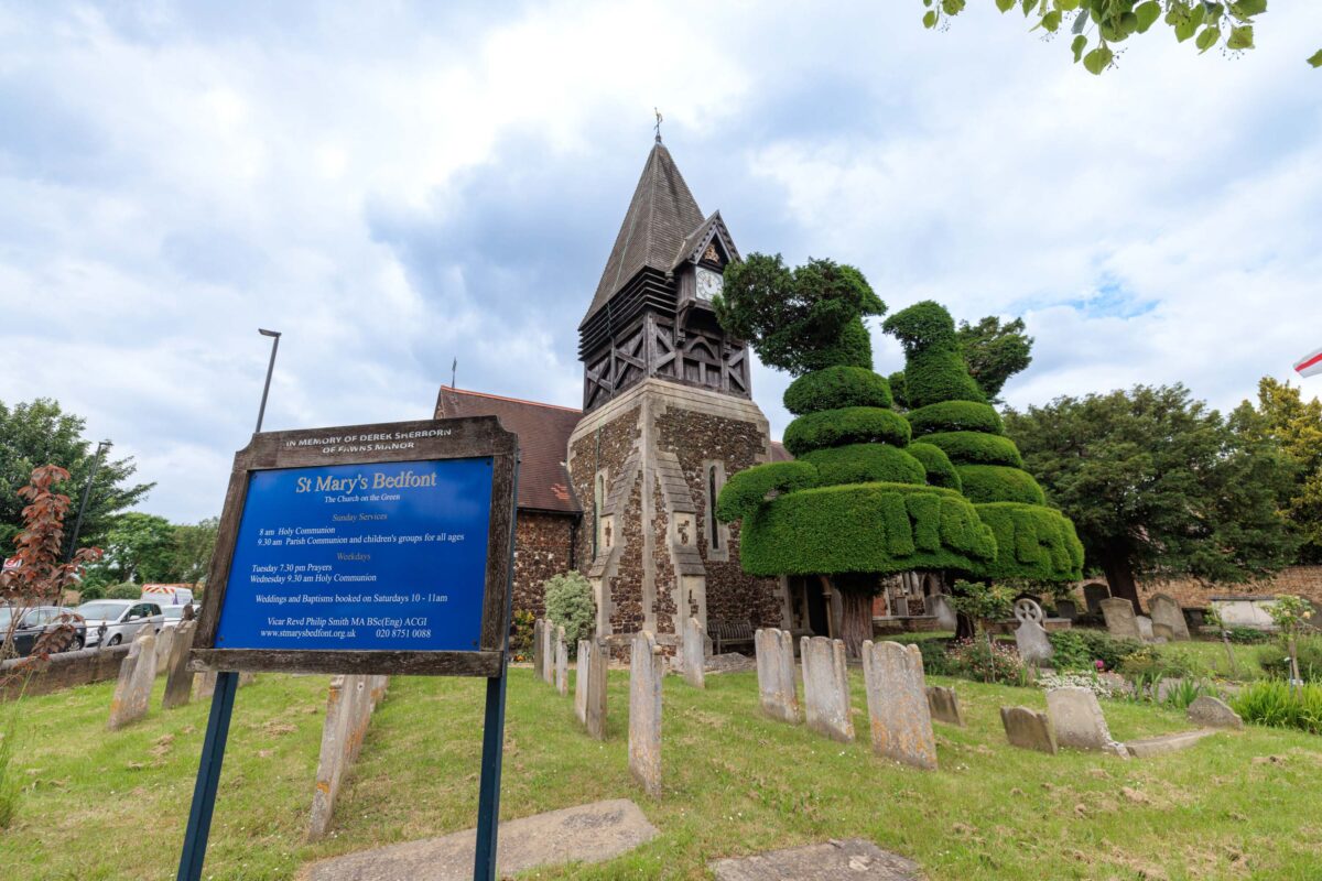 The outside of St Mary's church
