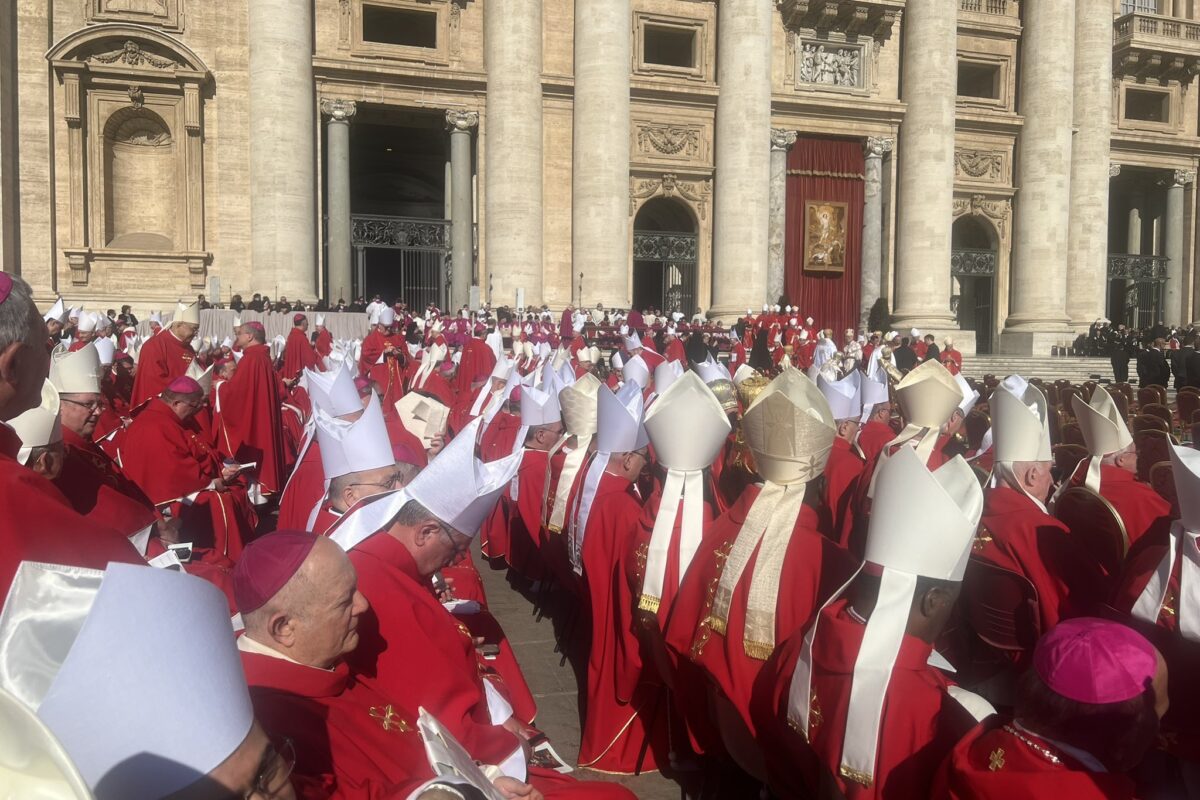 The Anglican bishops sitting for the service
