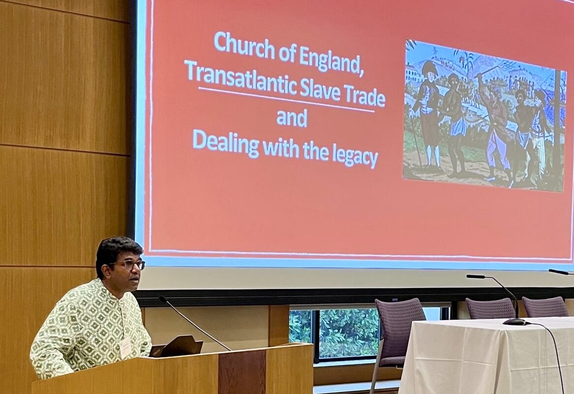 Bishop Anderson presenting