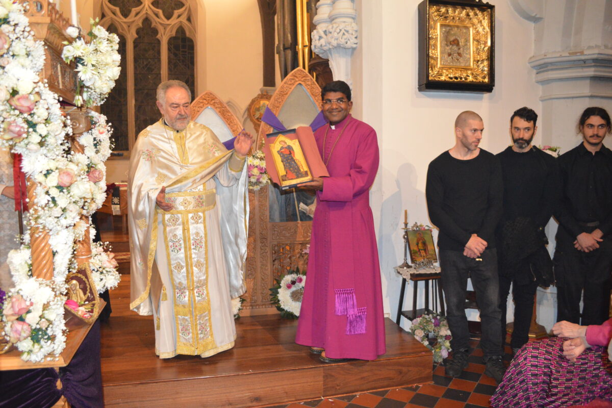 St Katherines Greek orthodox church service