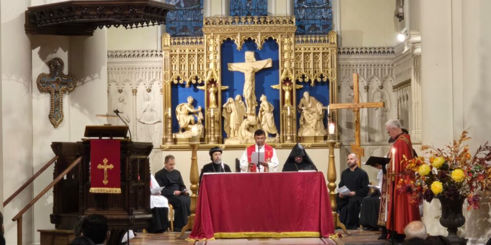 The church service at St johns