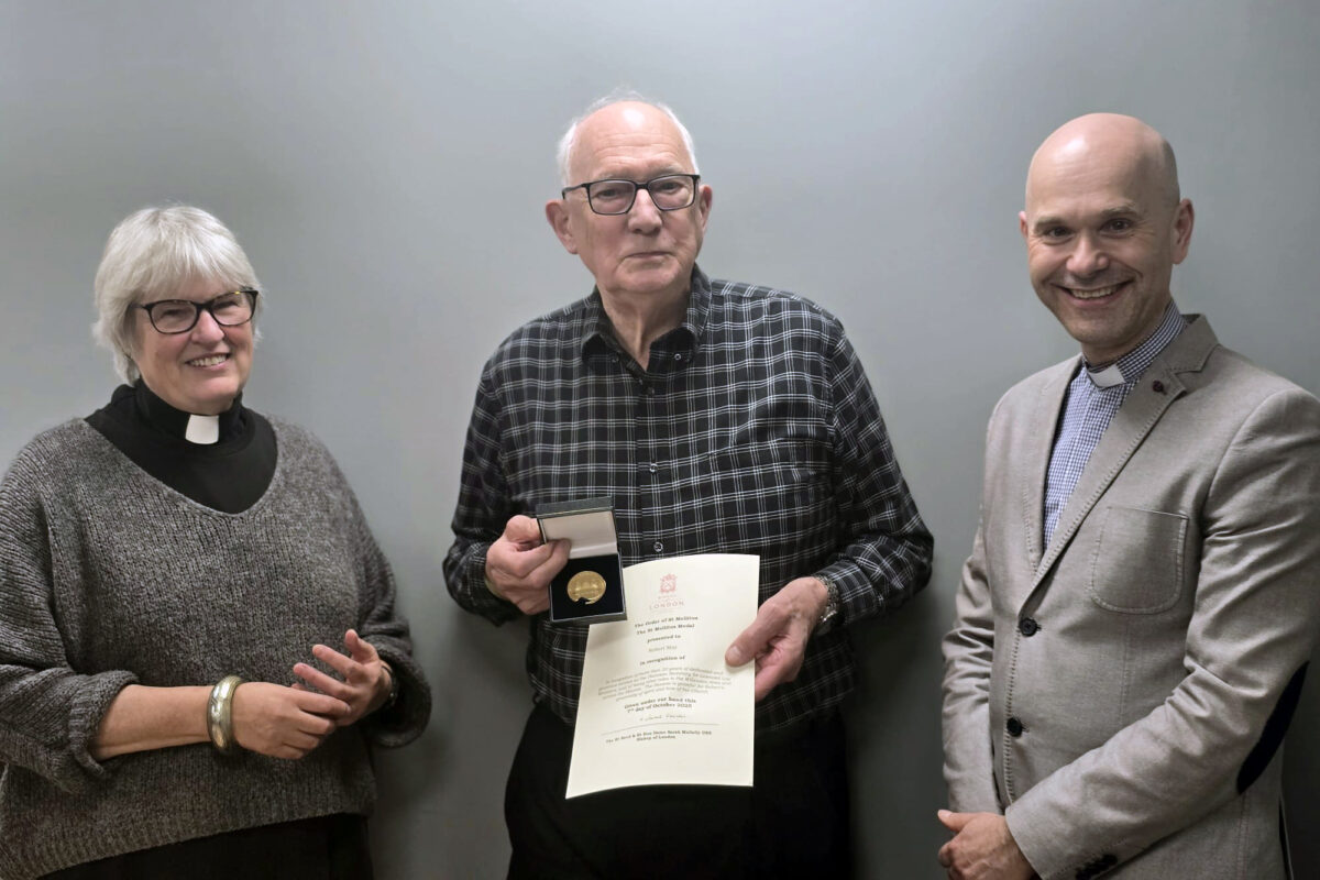 Robert May Honoured with St Mellitus Medal