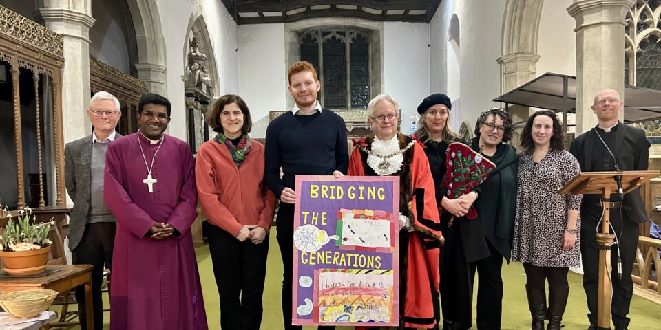 Bishop Anderson gathered with others Holocaust Memorial Day