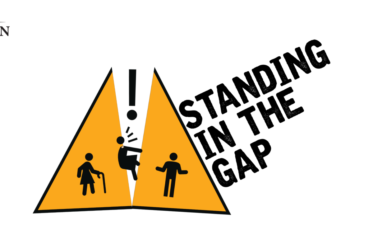 "Standing in the Gap" logo header