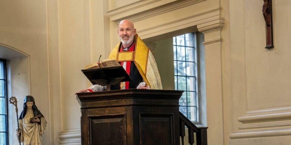 The Bishop of Stepney preaching at All Saints Poplar