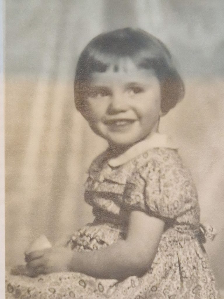 Brenda Barwick as a baby